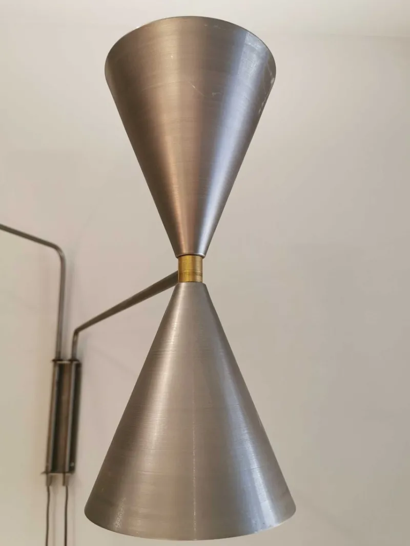 Pamono Industrial Bats Light with 2 Arms by Juanma Lizana