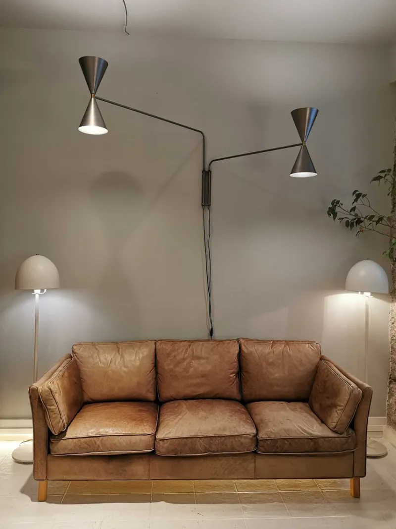 Pamono Industrial Bats Light with 2 Arms by Juanma Lizana