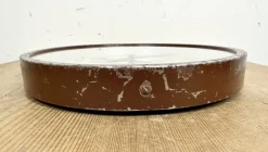 Clearance Pamono Industrial Brown Factory Wall Clock from IBM, 1950s