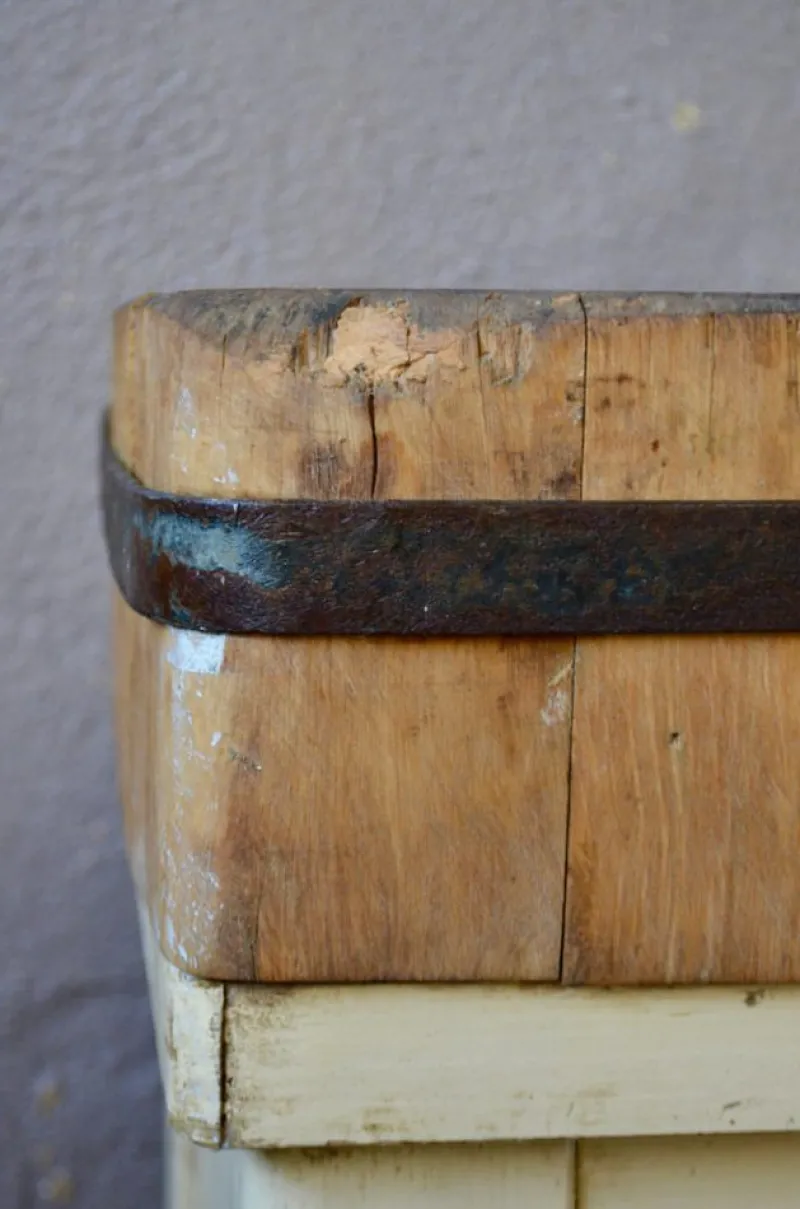 Pamono Industrial Butchers Block, 1950s> Worktables & Workbenches