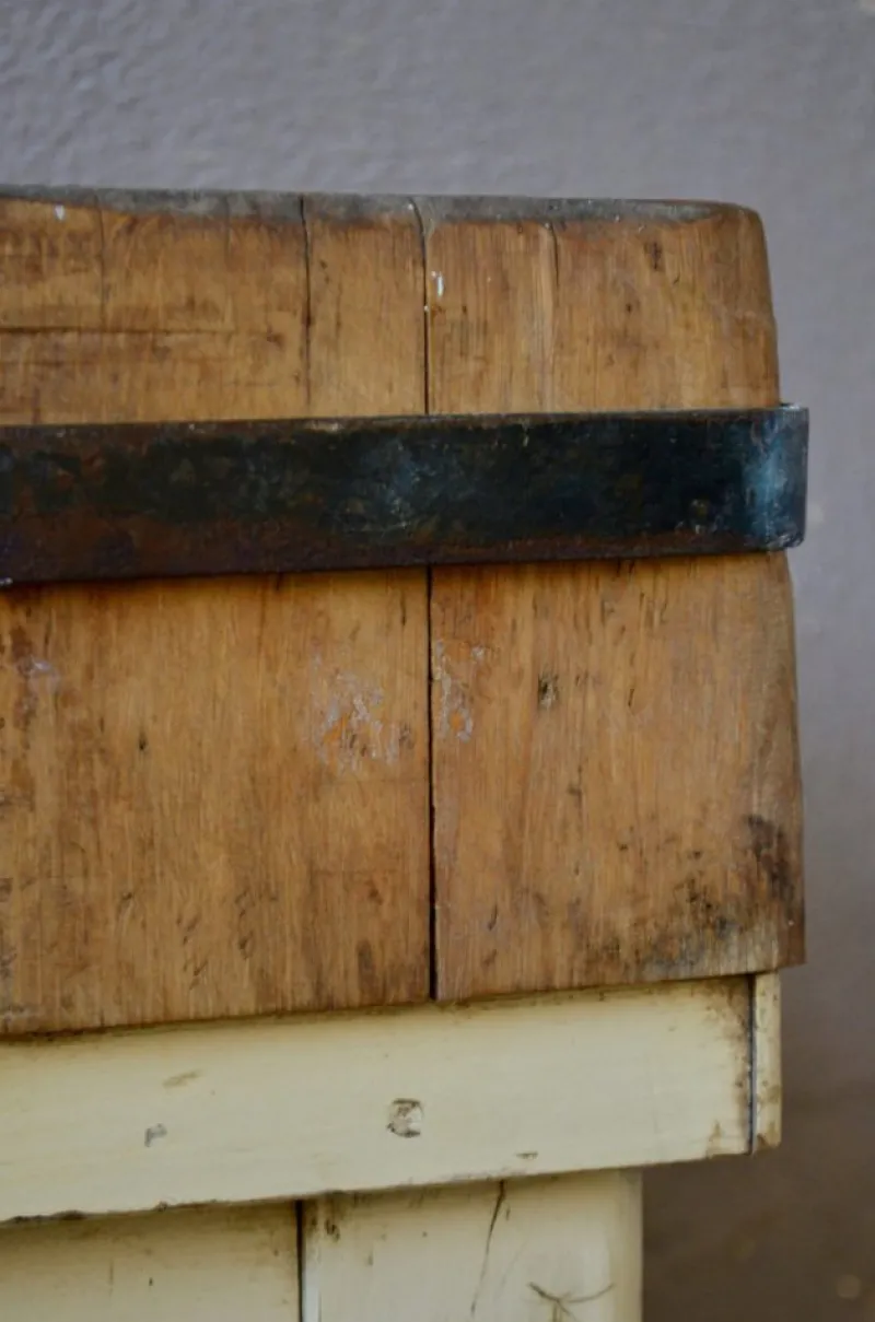 Pamono Industrial Butchers Block, 1950s> Worktables & Workbenches