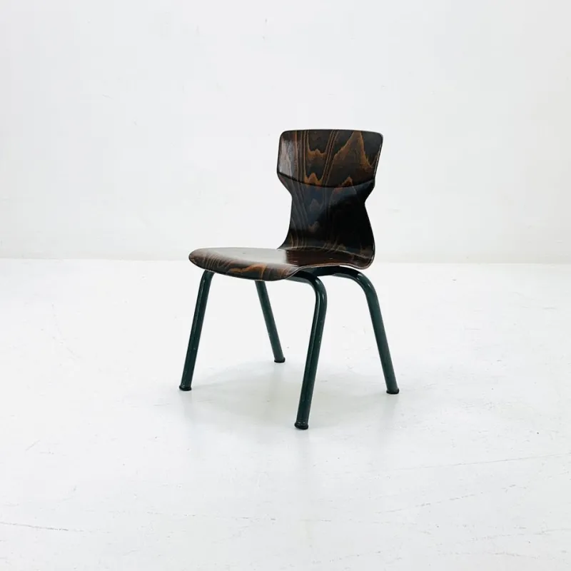 Pamono Industrial Children's School Chair in Plywood by Galvanitas & Eromes, 1960s> Children's Chairs