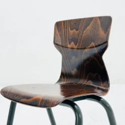 Pamono Industrial Children's School Chair in Plywood by Galvanitas & Eromes, 1960s><noscript><img width=
