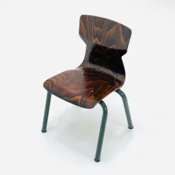 Pamono Industrial Children's School Chair in Plywood by Galvanitas & Eromes, 1960s><noscript><img width=