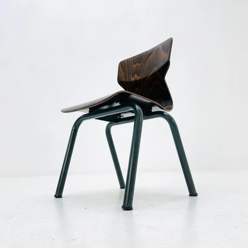 Pamono Industrial Children's School Chair in Plywood by Galvanitas & Eromes, 1960s> Children's Chairs
