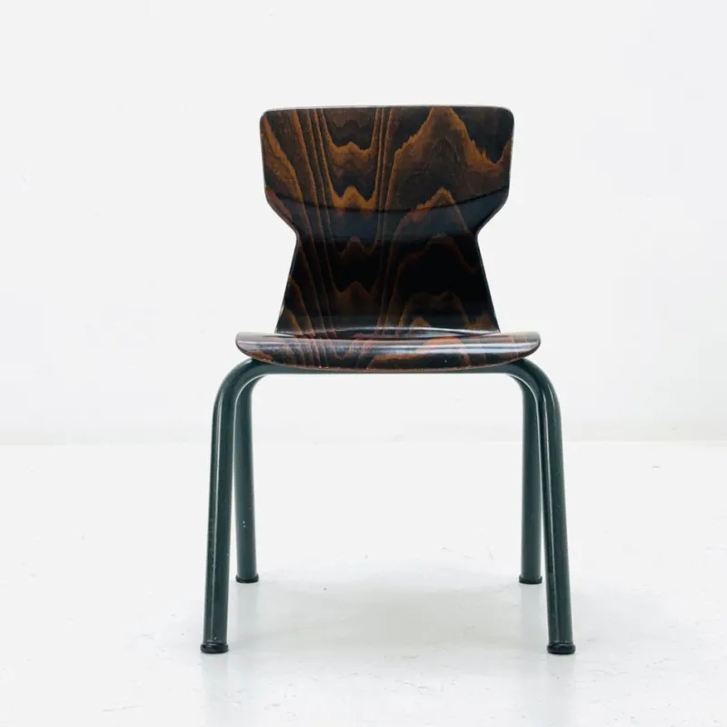 Pamono Industrial Children's School Chair in Plywood by Galvanitas & Eromes, 1960s> Children's Chairs