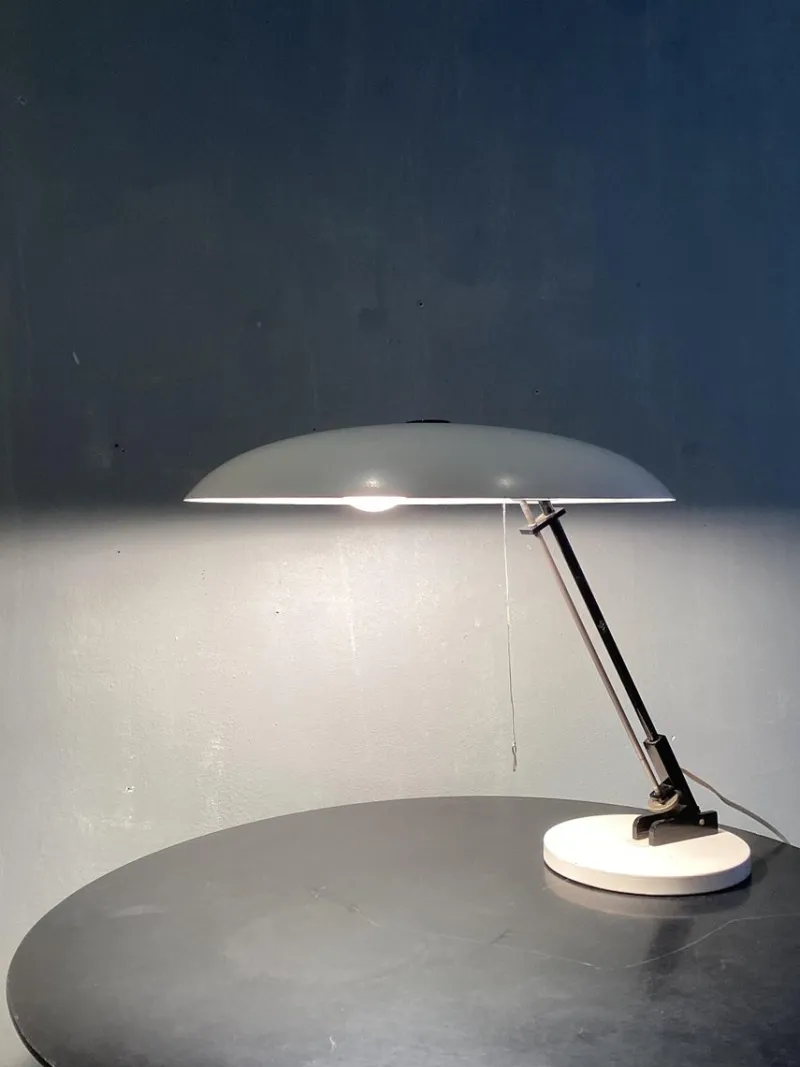 Pamono Industrial Dutch Table Lamp from Nedalo, 1950s> Table Lamps