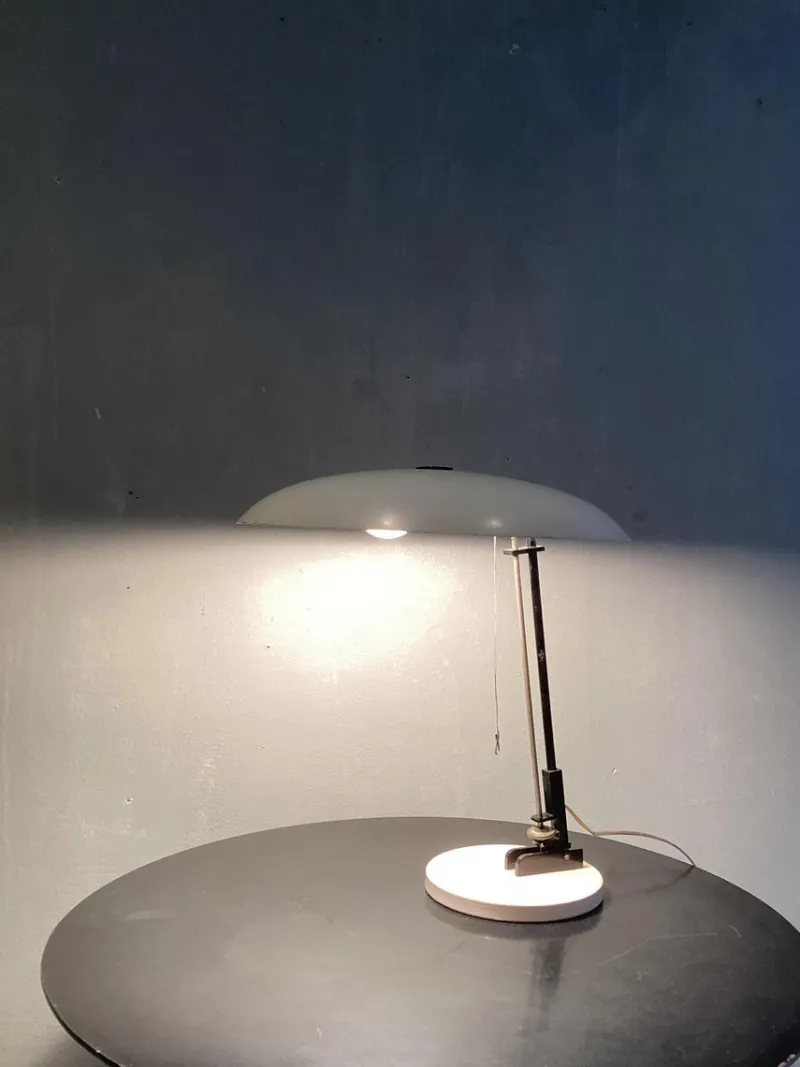 Pamono Industrial Dutch Table Lamp from Nedalo, 1950s> Table Lamps