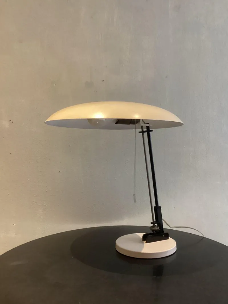 Pamono Industrial Dutch Table Lamp from Nedalo, 1950s> Table Lamps