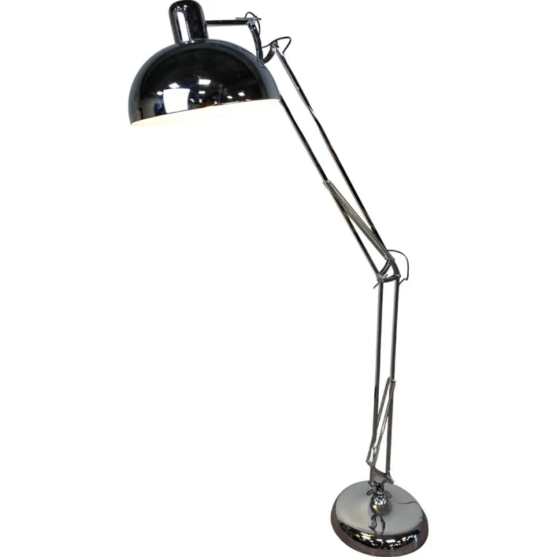 Pamono Industrial Floor Chrome Lamp, 1980s> Floor Lamps