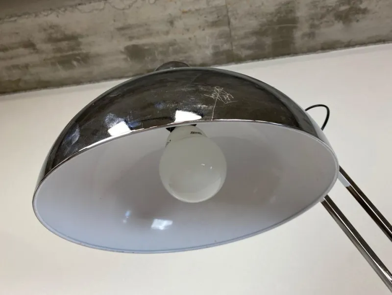Pamono Industrial Floor Chrome Lamp, 1980s> Floor Lamps