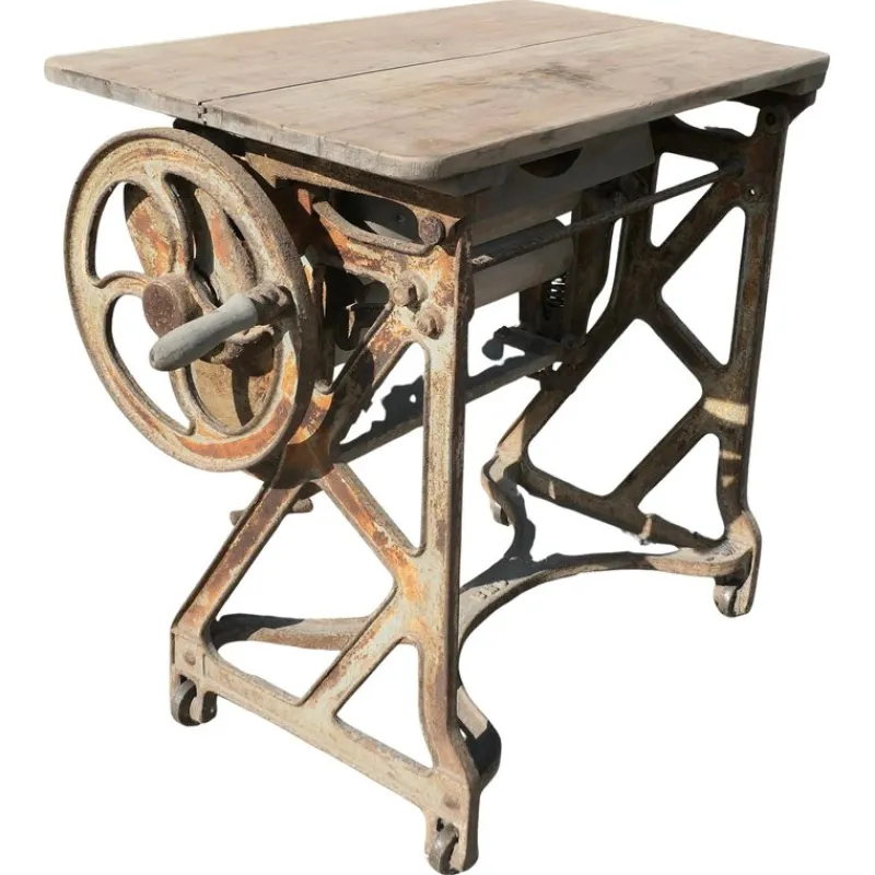 Pamono Industrial Garden Table with Pine Top, 1900> Garden Tables