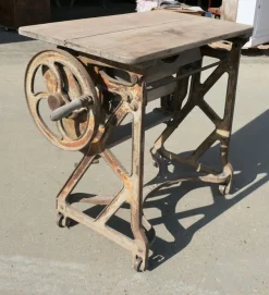 Pamono Industrial Garden Table with Pine Top, 1900><noscript><img width=