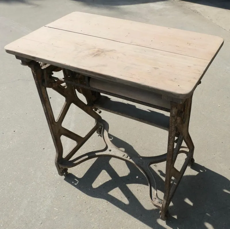 Pamono Industrial Garden Table with Pine Top, 1900> Garden Tables