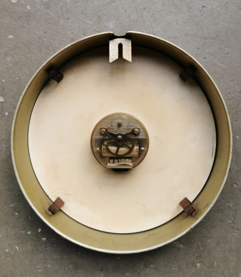 Hot Pamono Industrial German Clock from TN / Telefonbau und Nomalzeit, 1950s