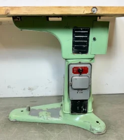 Pamono Industrial Green Cast Iron Table, 1960s><noscript><img width=