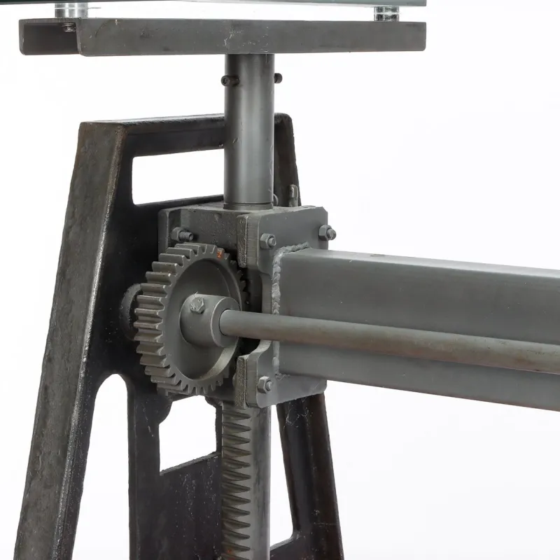 Pamono Industrial Iron and Glass Workbench, Denmark> Worktables & Workbenches