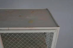 Sale Pamono Industrial Lockable Metal Wine Cabinet with Space for 64 Wine Bottles, 1960s