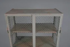 Sale Pamono Industrial Lockable Metal Wine Cabinet with Space for 64 Wine Bottles, 1960s