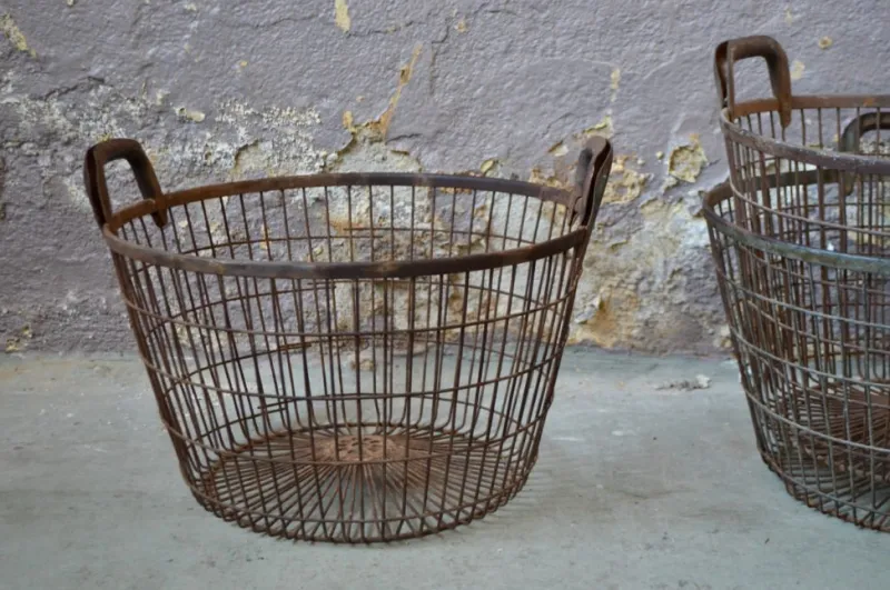 Sale Pamono Industrial Metal Basket, 1940s