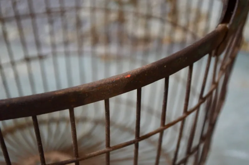 Sale Pamono Industrial Metal Basket, 1940s