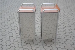 Clearance Pamono Industrial Nightstands, 1960s, Set of 2