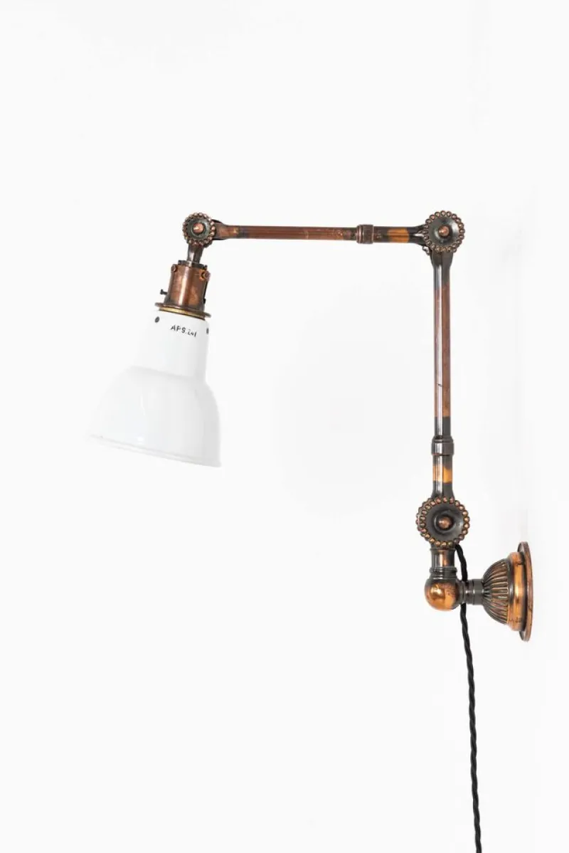 Sale Pamono Industrial Oxy-Copper Machinist Wall or Desk Lamp from Dugdills