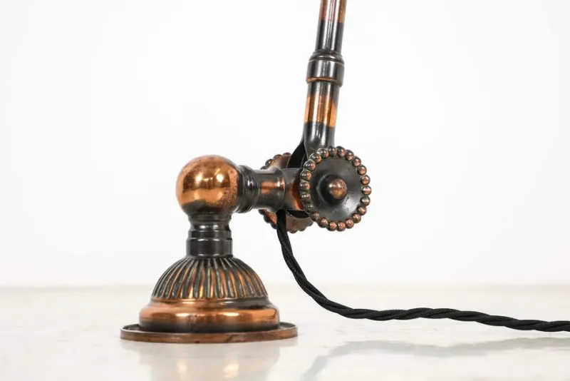 Sale Pamono Industrial Oxy-Copper Machinist Wall or Desk Lamp from Dugdills