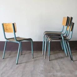 Clearance Pamono Industrial Stackable Children's Chair from Delagrave, 1950s