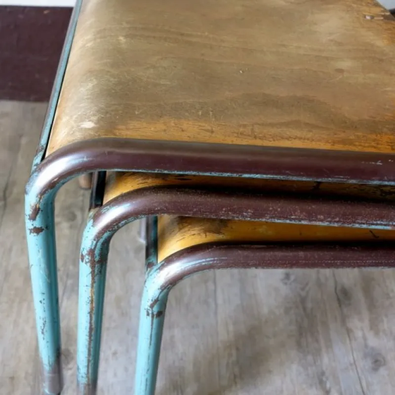 Clearance Pamono Industrial Stackable Children's Chair from Delagrave, 1950s