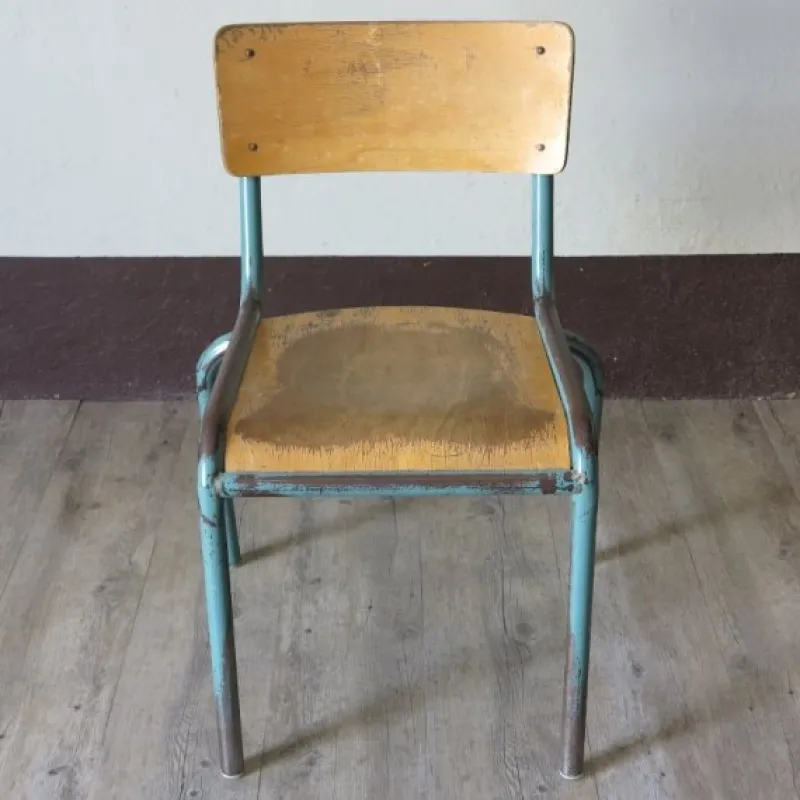 Clearance Pamono Industrial Stackable Children's Chair from Delagrave, 1950s