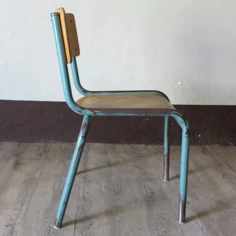 Clearance Pamono Industrial Stackable Children's Chair from Delagrave, 1950s