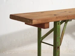 Pamono Industrial Style Folding Bench, 1950><noscript><img width=