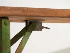 Pamono Industrial Style Folding Bench, 1950><noscript><img width=