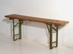 Pamono Industrial Style Folding Bench, 1950><noscript><img width=