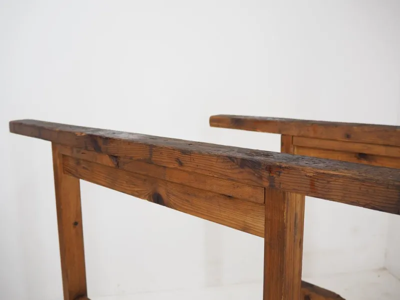Online Pamono Industrial Trestle Table Bases, Early 20th Century, 1930s, Set of 2