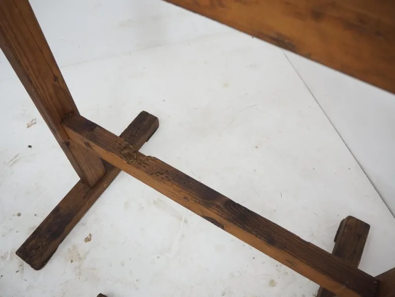 Online Pamono Industrial Trestle Table Bases, Early 20th Century, 1930s, Set of 2