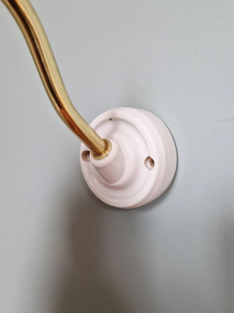 Pamono Industrial Wall Lights in Brass and Green Enamelled Sheet Metal, 1950s, Set of 2