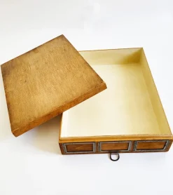 Clearance Pamono Industrial Wooden Storage Box, 1920s