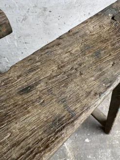 Outlet Pamono Industrial Wooden Trestles, 1940s, Set of 2