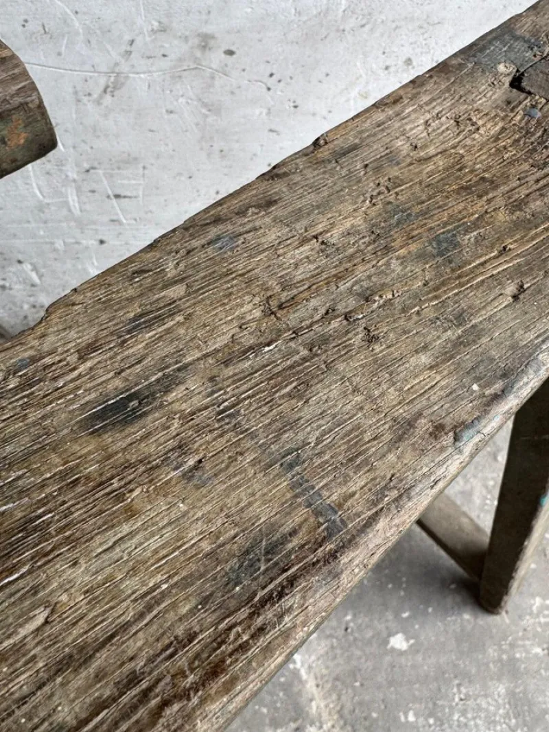 Outlet Pamono Industrial Wooden Trestles, 1940s, Set of 2
