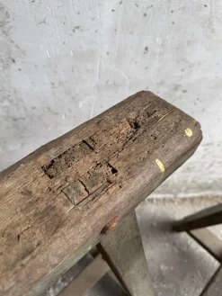 Outlet Pamono Industrial Wooden Trestles, 1940s, Set of 2