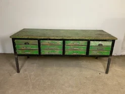 Pamono Industrial Workbench in Wood> Worktables & Workbenches