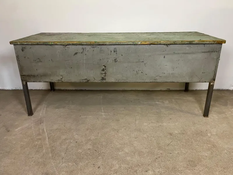 Pamono Industrial Workbench in Wood> Worktables & Workbenches