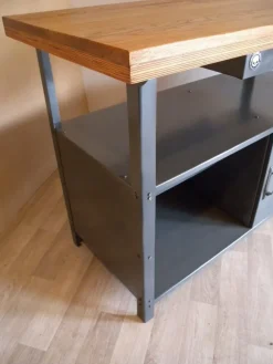 Pamono Industrial Workbench with Harley Davidson Airbrush><noscript><img width=
