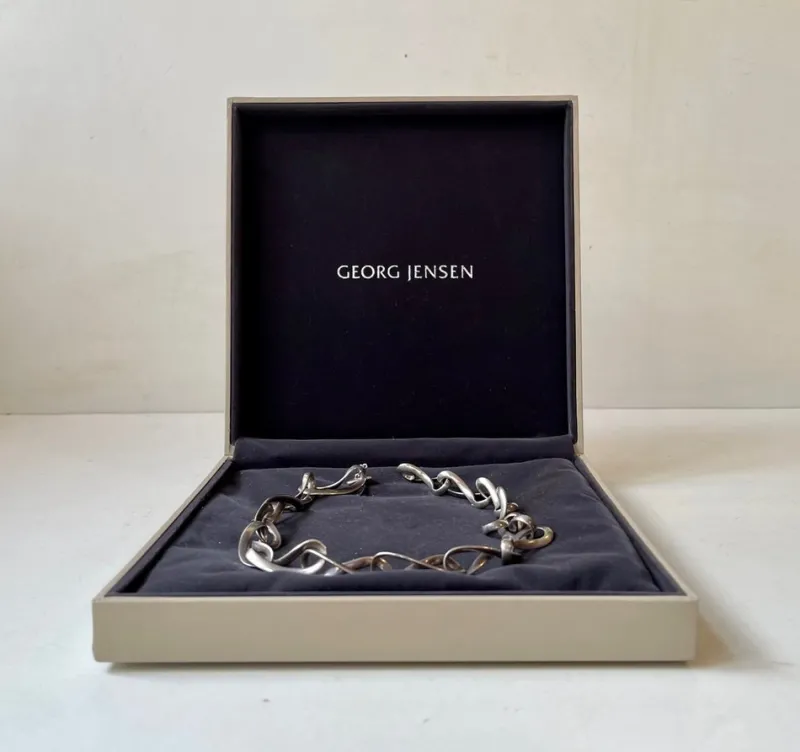 Pamono Infinity Silver Necklace from Georg Jensen, 2000s