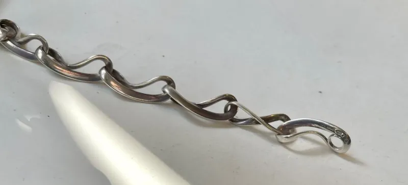 Pamono Infinity Silver Necklace from Georg Jensen, 2000s