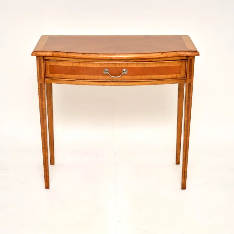 Pamono Inlaid Walnut Console or Side Table, 1950s> Console Tables