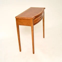 Pamono Inlaid Walnut Console or Side Table, 1950s><noscript><img width=