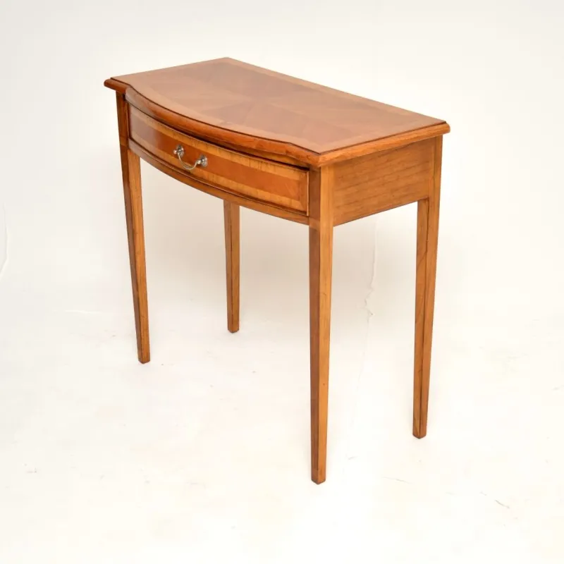 Pamono Inlaid Walnut Console or Side Table, 1950s> Console Tables